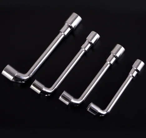 Customized  Double head Hex socket wrench/6-24mm L-shaped Hex Socket Spanner Wrench Hand Tool  Repair Tool