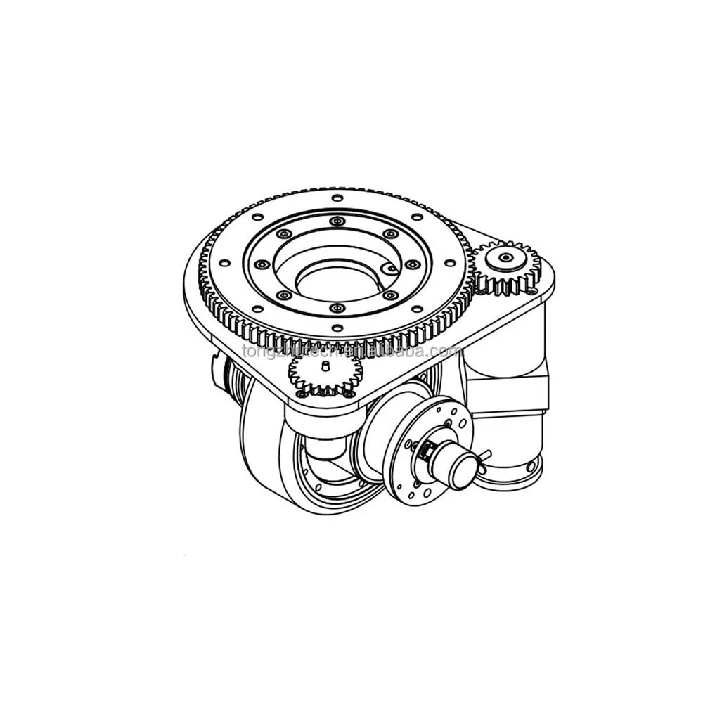 TZBOT 750w Brushless Drive Unit AGV Steering Wheel AGV Subassembly with AC Servo Motor
