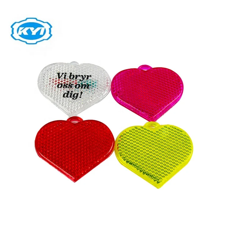 Heart Shaped Safety Pedestrian light Reflectors (KW106)