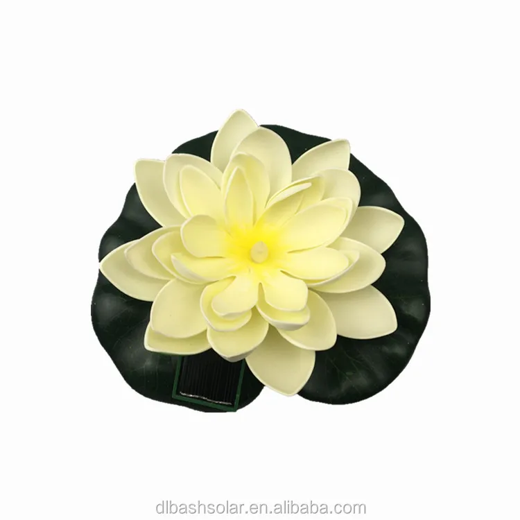 Waterproof Solar Power Lotus Float Light Garden Water Pool Lamp Flower Landscape led light