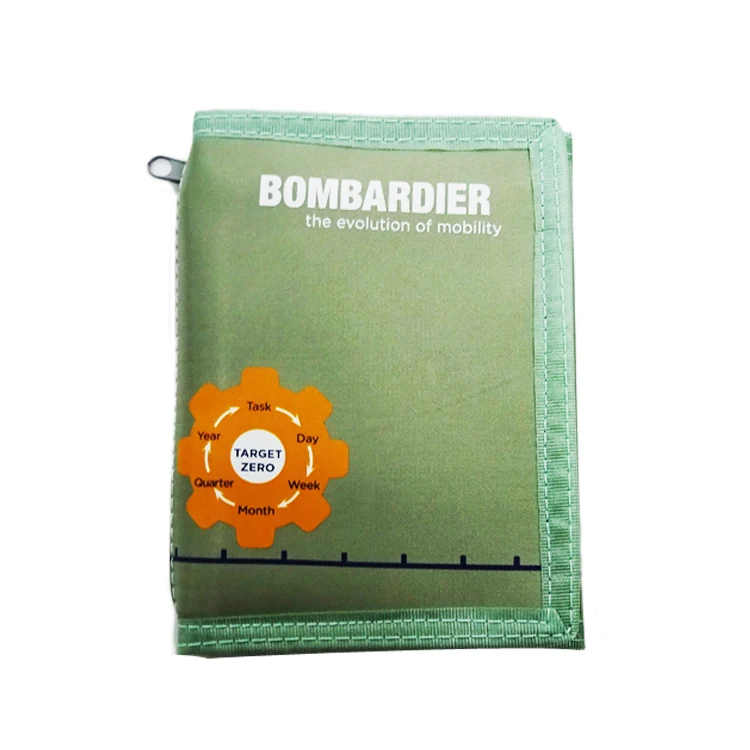 Рекламный дешевый кошелек для кредитных карт тройного сложения с принтом логотипа, мужской кошелек из полиэстера и нейлона для женщин, женский кошелек, принимаем OEM и ODM JR