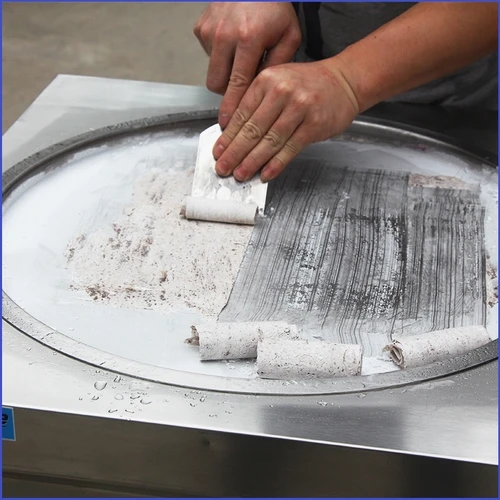 Express to worldwide Kolice  CE approved thai fried double round pan fry ice pan cream roll machine for sale