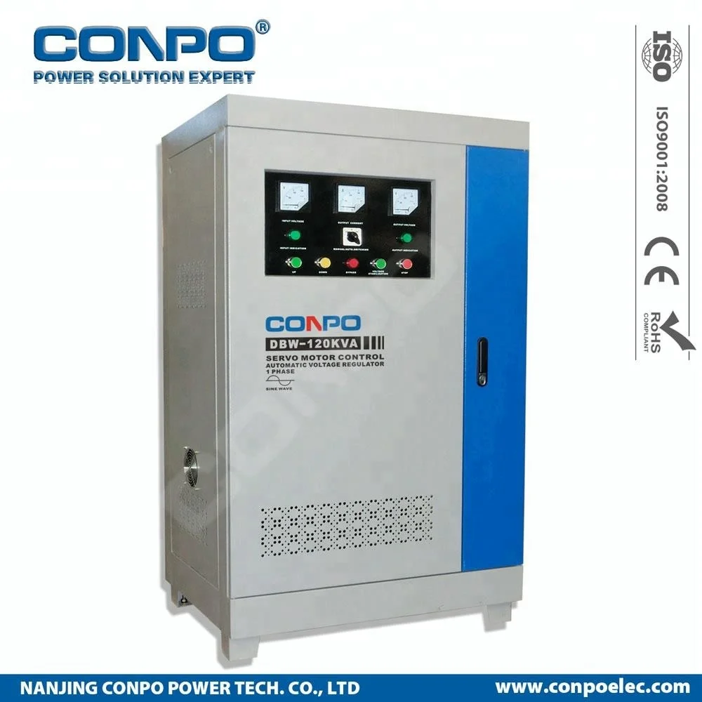 DBW-120KVA Servomotor-type Single Phase Full-automatic compensated Voltage Stabilizer Regulator AVR 220VAC/230VAC/240VAC