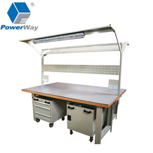 
Assembly Line Working Table/ Maintenance desk/ Industrial workbench led lighting 