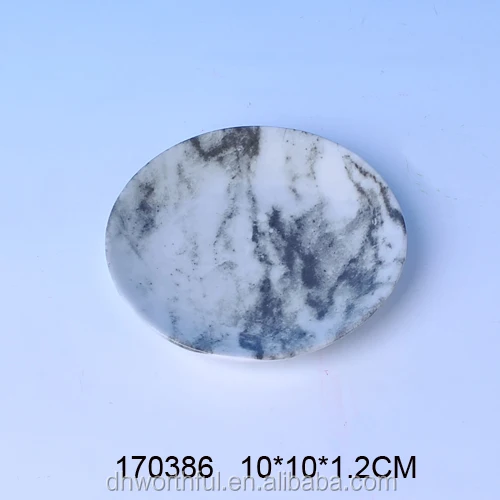 
Handmade ceramic marble trinket tray 