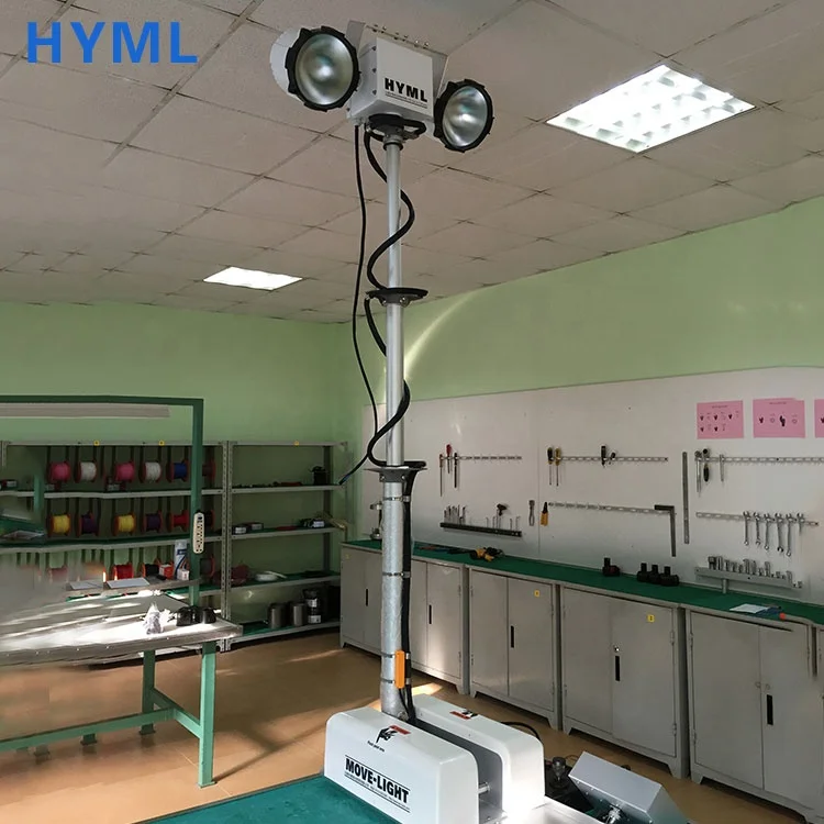 
vehicle roof-mounted telescoping light tower camera mast 