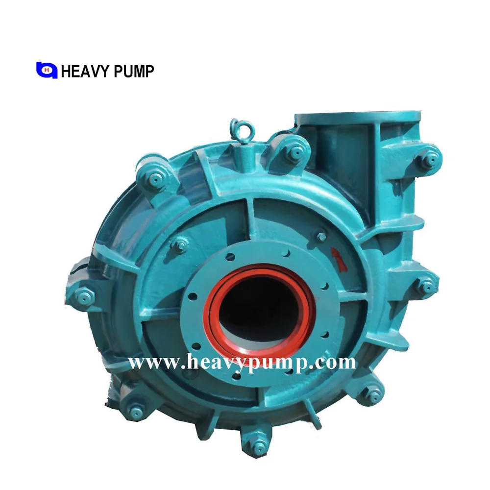 Factory supply 8 inch medium HS Slurry Pump rubber and metal linings cr 26 or rubber slurry pump