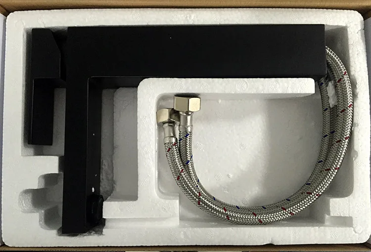 AU Watermark Brass Tapware Black High quality Wels Basin Faucet Watermark Taps New Design For Wash room Bathroom Basin Faucet