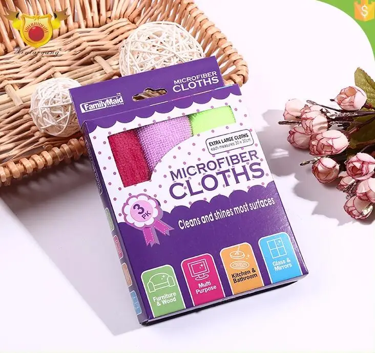 Eco-friendly Products Paper Box Packing Microfiber Cloth