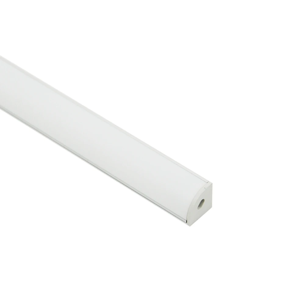 45 degree corner Aluminium led profile with Opal diffuser Chinese supplier extrusion channel