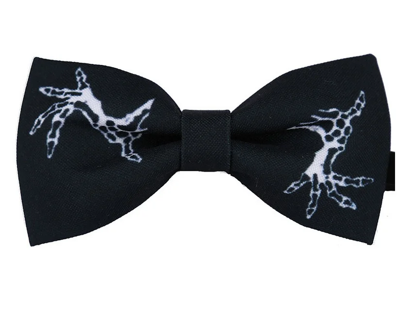  Модный хлопковый милый галстук-бабочка с принтом в виде картона для детей