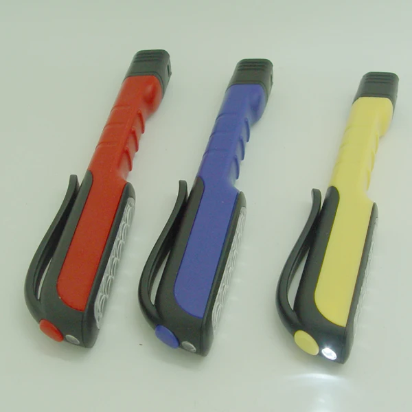 Battery powered plastic pen shape mini led flash light