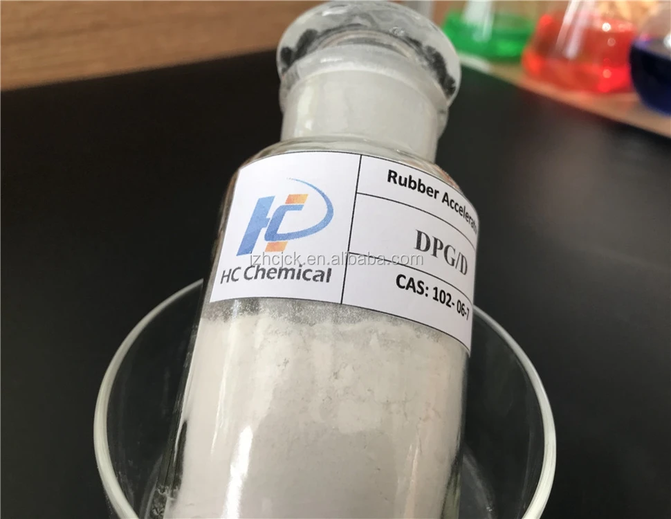 Predispered Vulcanizator Rubber Additives Accelerator DPG (D) rubber belt conveyor CAS NO.102-06-7 For Chemical Products