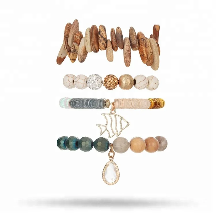 Custom design hematite bead handmade adjustable bracelet jewelry