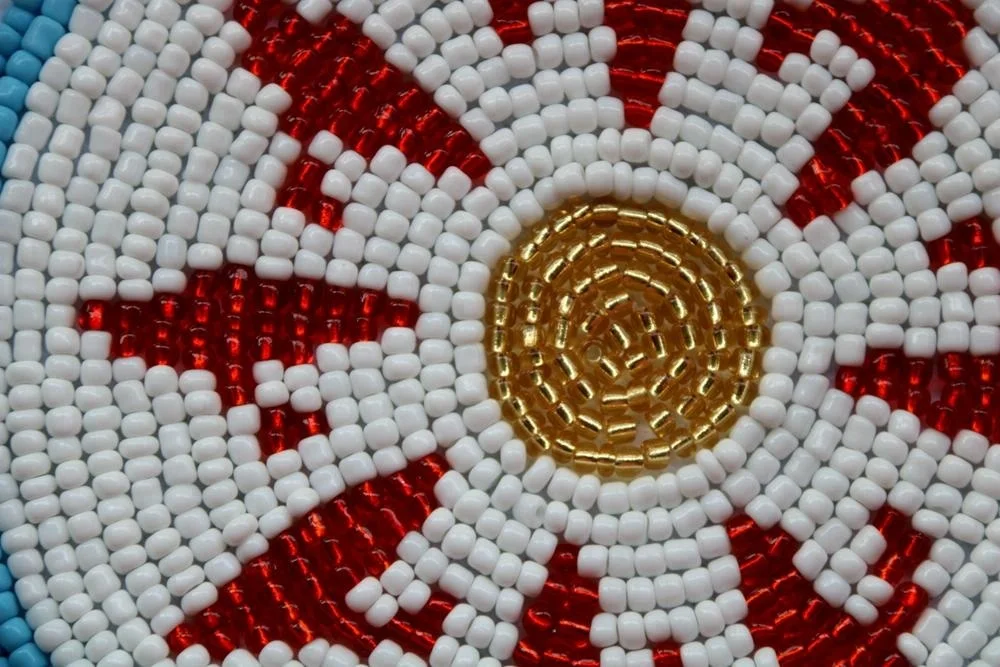 Handmade Custom Design Bead Flower Patch Beaded Patches Applique No Minimum Order