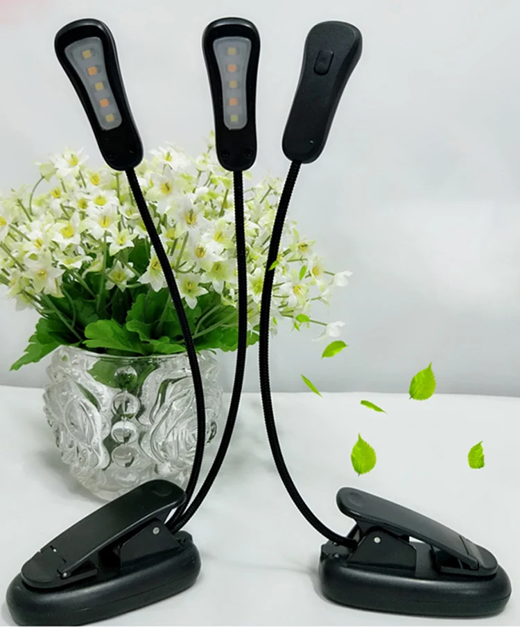 Гибкая легкая прищепка на 5 или 9 уровней яркости холодный и теплый свет лампа для чтения мягкая настольная лампа для ночного освещения