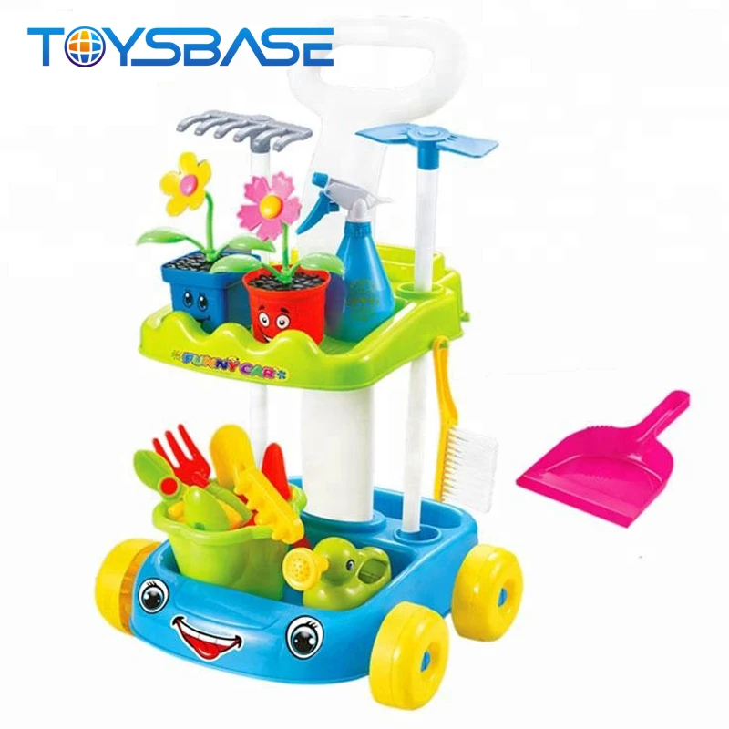 New Product Pretend Game Trolley Toy Kids Garden Set Toy chengji