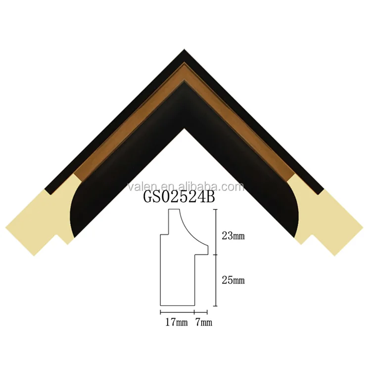 New Launch Awesome Beautiful L Shape 3 Meter Wood Texture Materials Decorative Picture Frame Moulding