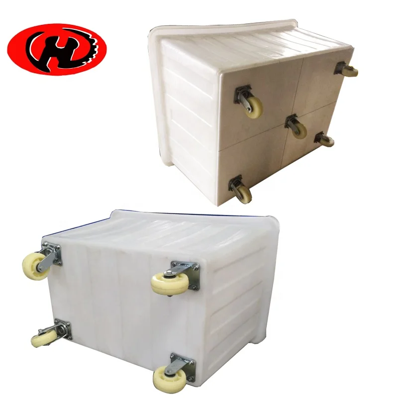 laundry cart  plastic container LDPE laundry trolley durable water tank with wheels