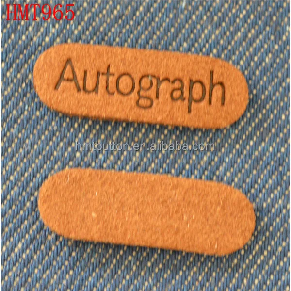 decorative jeans charming leather tag