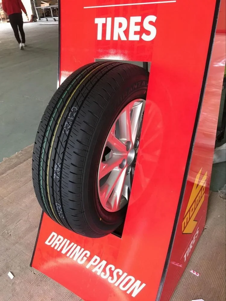 store pos red metal single tire car shop display rack automobile tyres display stand for retail