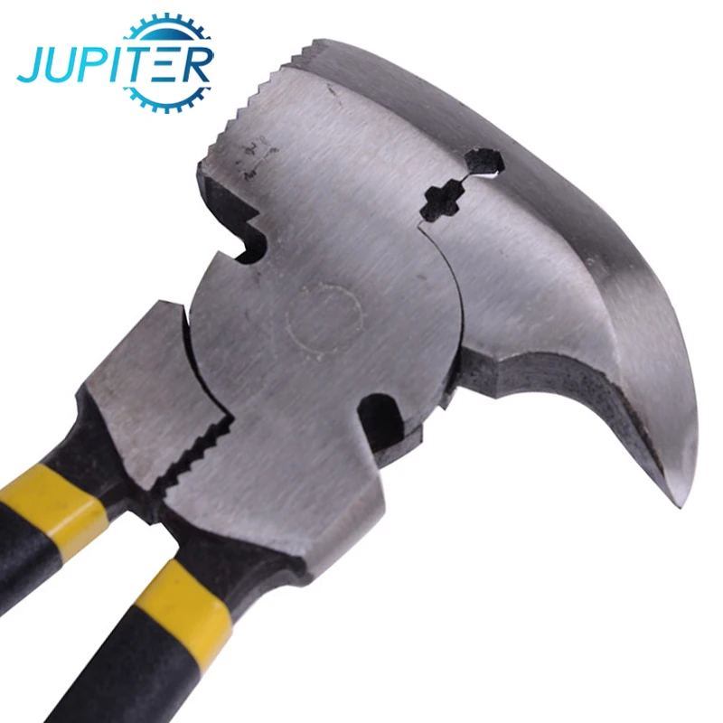 Heavy duty repairing wire garden fence pliers with hammer head