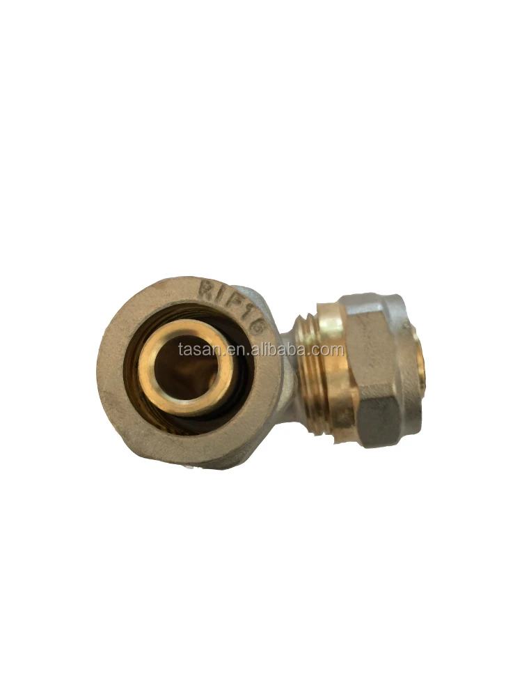 S6203 16x16 Brass copper 90 degree elbow pex pipe Fitting