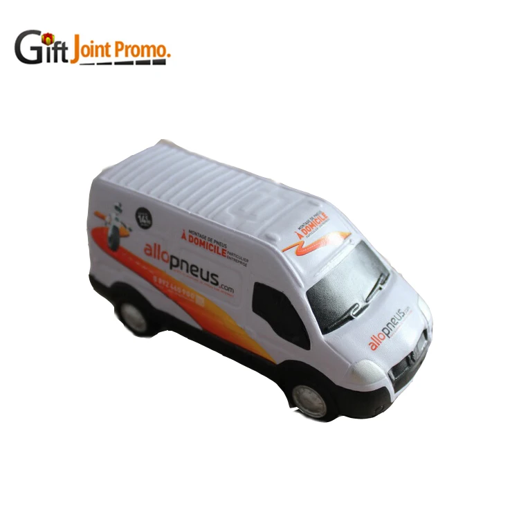 
Full Printed Bus Stress Reliever Foam Toy 