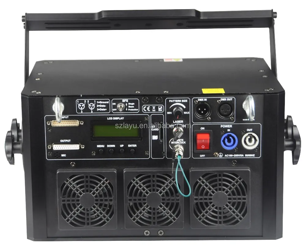 Outdoor laser show equipment 8W rgb multi color white animation writing custom logo laser light projector