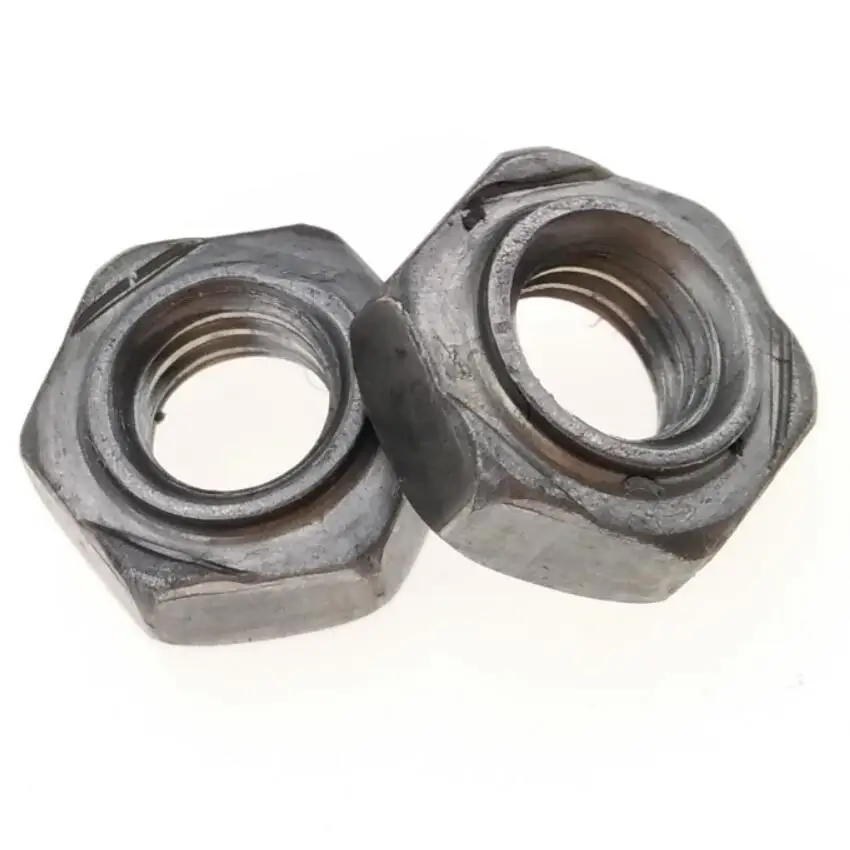 M6 Carbon Steel Hex Weld Nuts Plain Finish for Metal