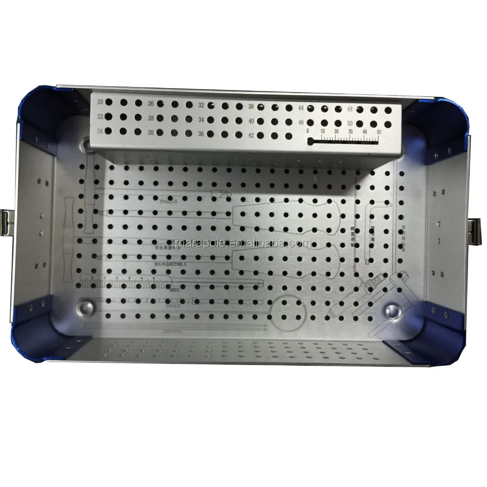 Блокировка больших фрагментов коробка для ортопедических имплантов хирургические инструменты