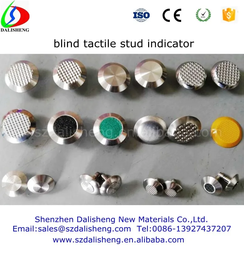 
self stick stainless steel /plastic tactile indicator stud 