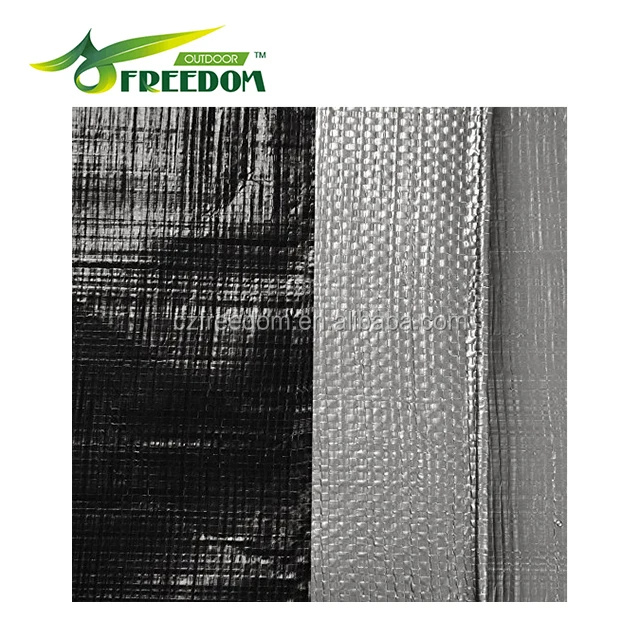 High Quality Reinforced Poly Tarp 10x15ft 10 Mil Silver/Black PE Tarpaulin