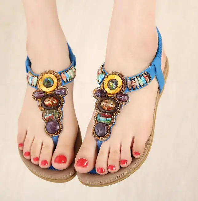 cy10909a 2018 bid size latest ladies sandals designs flat sandals for ladies pictures