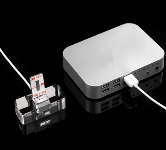 mobile phone 6 circuit anti-theft display cell phone shop 6 port anti theft alarm device