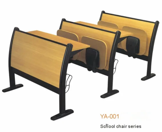 2016 Durable University School Folding Cheap Used Attached School Desks and Chair YA-001