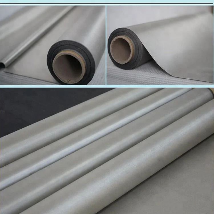 China Factory Wholesale Sliver Gray EMI Shielding Fabric for RFID Wallet Lining Block Signals Rfid Blocking Fabric for phone bag