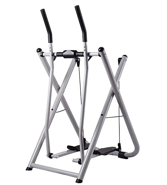 Folding Air Walk Trainer Fitness Exercise Elliptical Machine Stepper Glider for Gym Home Office with LCD Monitor