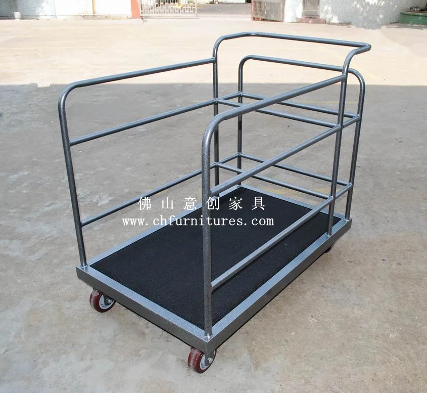 Рынок США прочный и крепкий танцпол тележка с черным ковер YC-0278