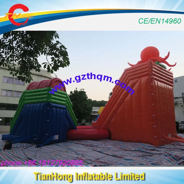giant inflatable water slide with pool/inflatable water park,commercial inflatable water recreation equipment for sale