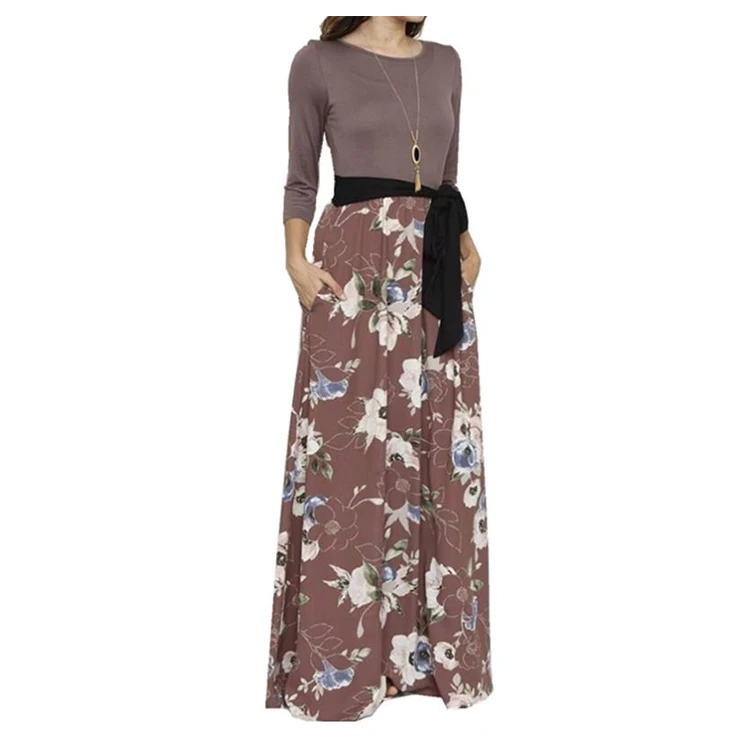 Summer beautiful women cotton long maxi skirt