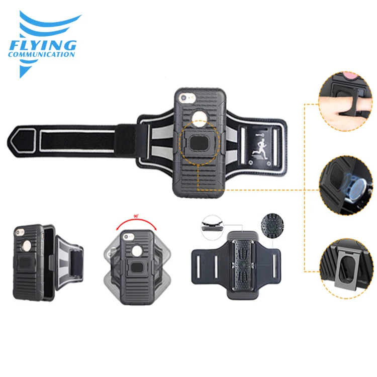 Robot 5 in 1 universal combo holster running arm band phone holder case for Samsung s7 with magnetic car mount