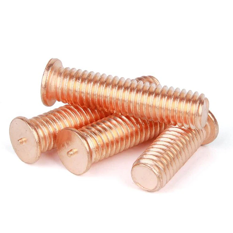 factory stock steel copper plated sport welding stud iso13918 weld screw