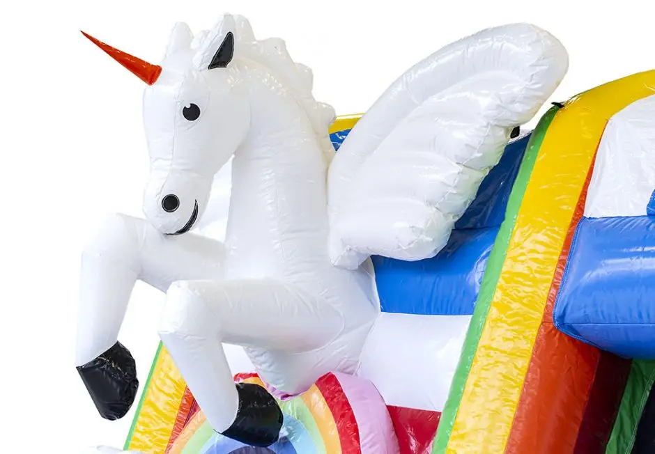 Unicorn theme inflatable bounce house beautiful design inflatables 5 x 4m or customized