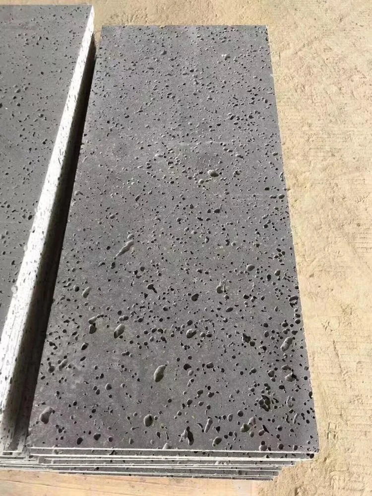 China Volcano Stone Bullnose Swimming Pool Edge Stone