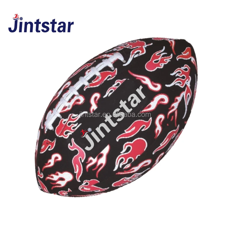
Professional super league mini printed logo pvc leather machine stitched rugby inflatable american football soccer ball 