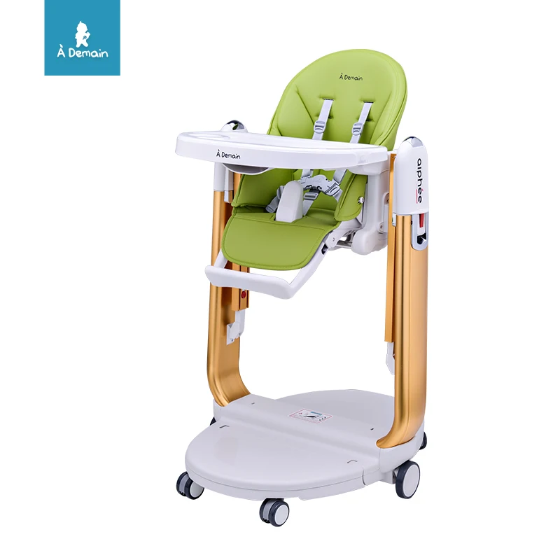 EN14988  3 in 1 Swing  feeding aluminum and plastic baby high chair for kids