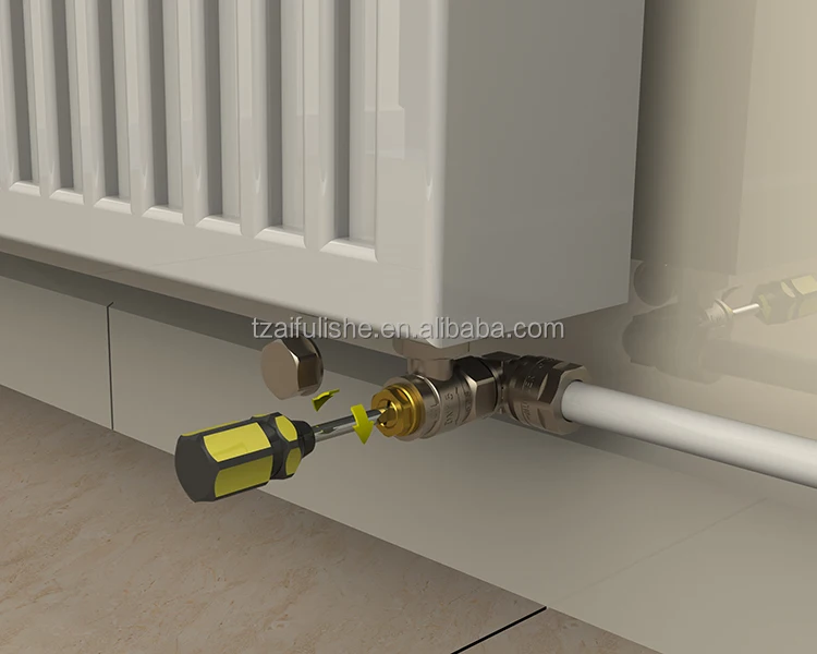 
Wireless Angles brass radiator valves with forged body and nickel plated 