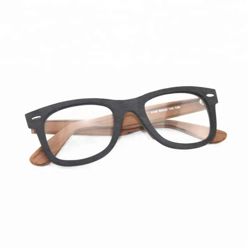 Mens Vintage Acetate Optical Frame Eyeglasses Wooden Glasses 2020