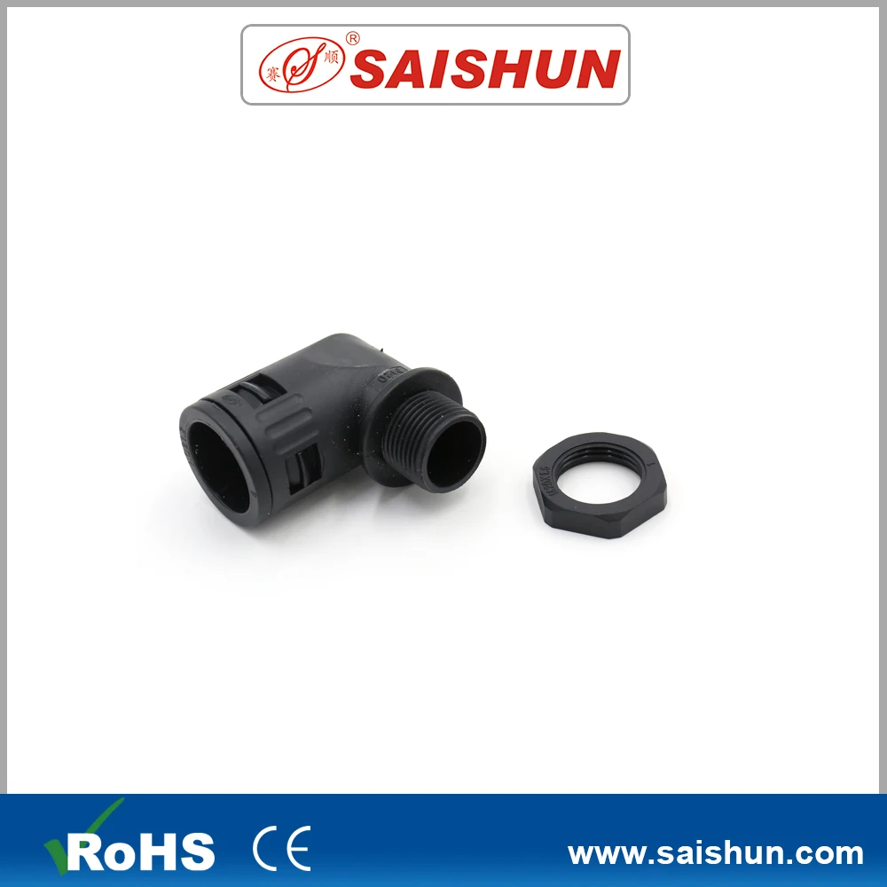 Hotsale PA6  Pipe Connector 90 degree Quick Elbow Fitting for Conduit